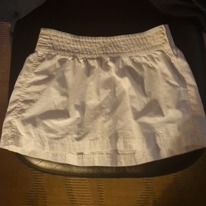 White summer mini skirt